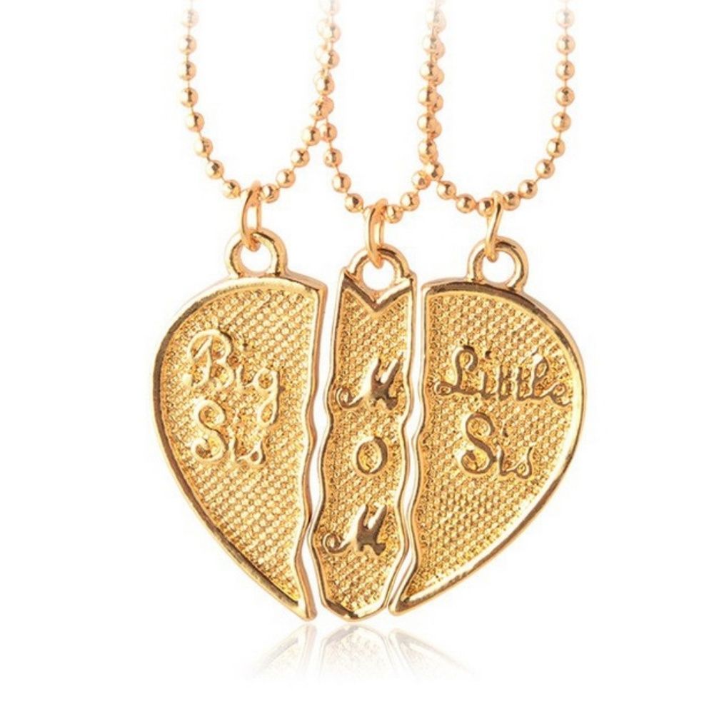 Mom & Sisters 3 Necklaces in One (Gold or Silver)